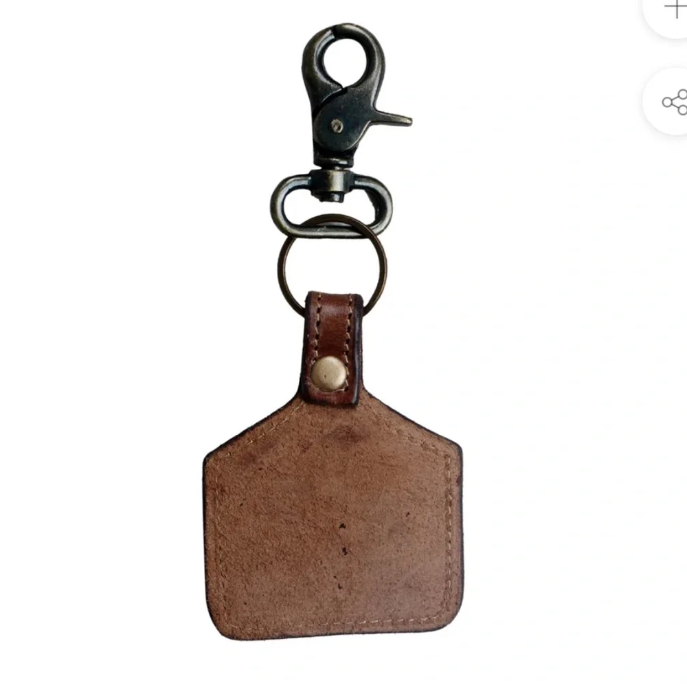 NWT Myra Bag Succulent Hand-Tooled Leather Key Fob Key Chain Bag Charm